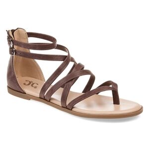 NWB Journee Collection Women's Zailie‎ Gladiator Sandal Brown Size 7.5